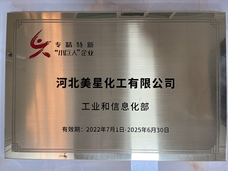 河北美星：入選2022年國(guó)家專(zhuān)精特新&ldquo;小巨人&rdquo;企業(yè)、2022年第一批河北省&ldquo;專(zhuān)精特新&rdquo;中小企業(yè)